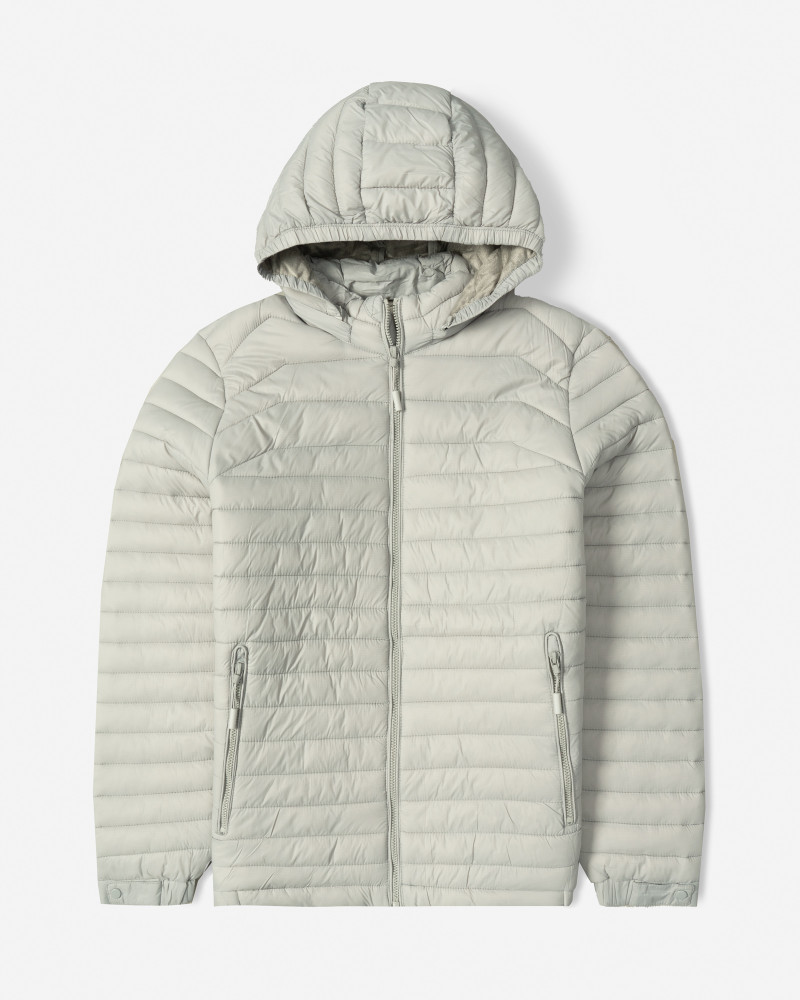 خرید و قیمت کاپشن مردانه کلاه دار طوسی 24416407