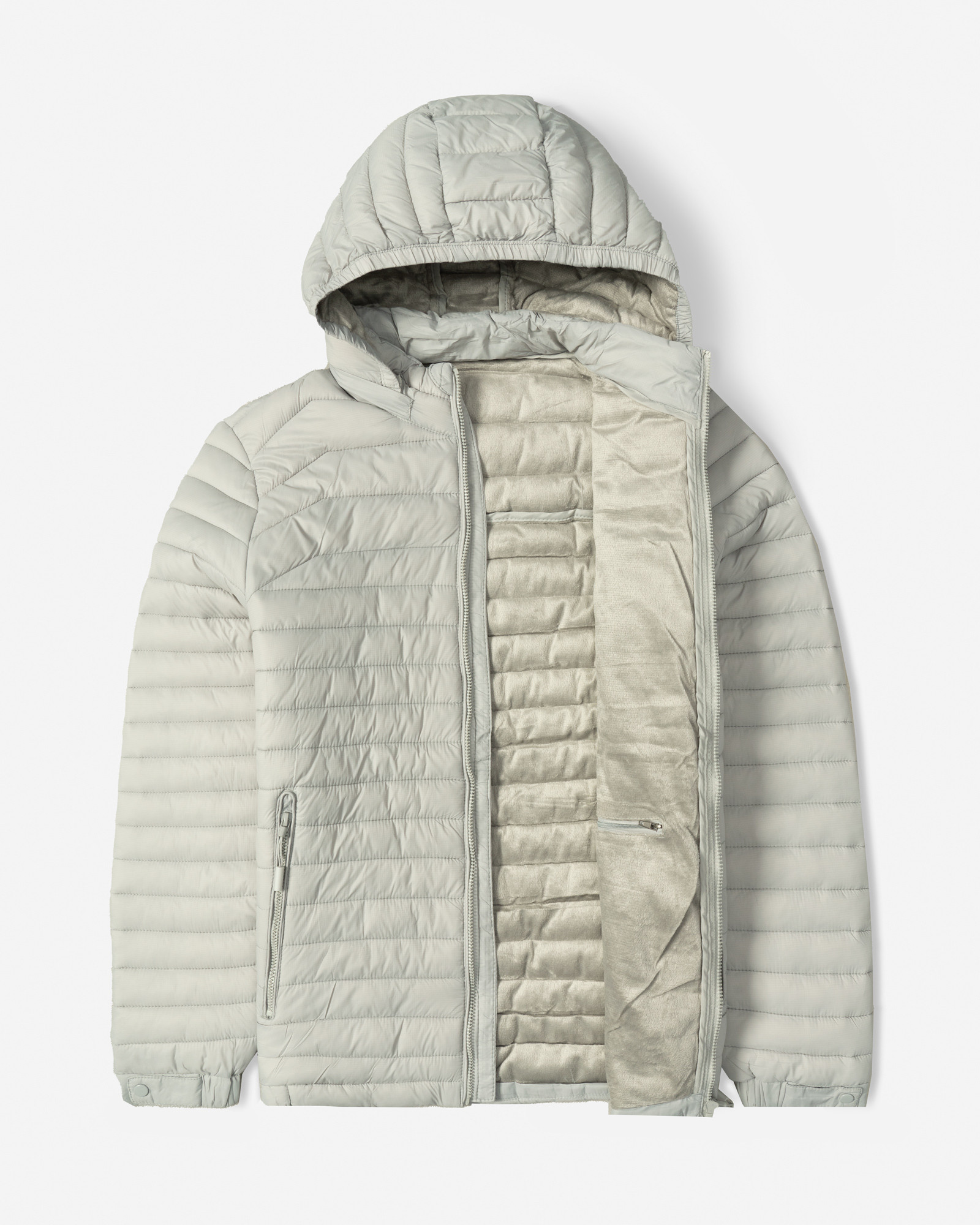 خرید و قیمت کاپشن مردانه کلاه دار طوسی 24416407