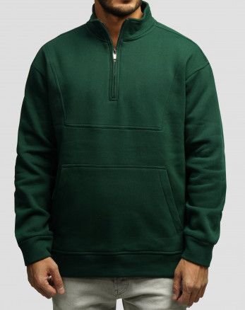 خرید و قیمت پلیور دورس نیم زیپ مردانه سبز 24441140