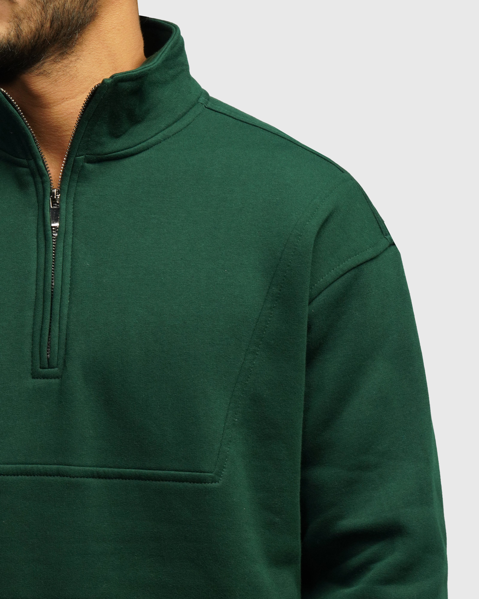 خرید و قیمت پلیور دورس نیم زیپ مردانه سبز 24441140