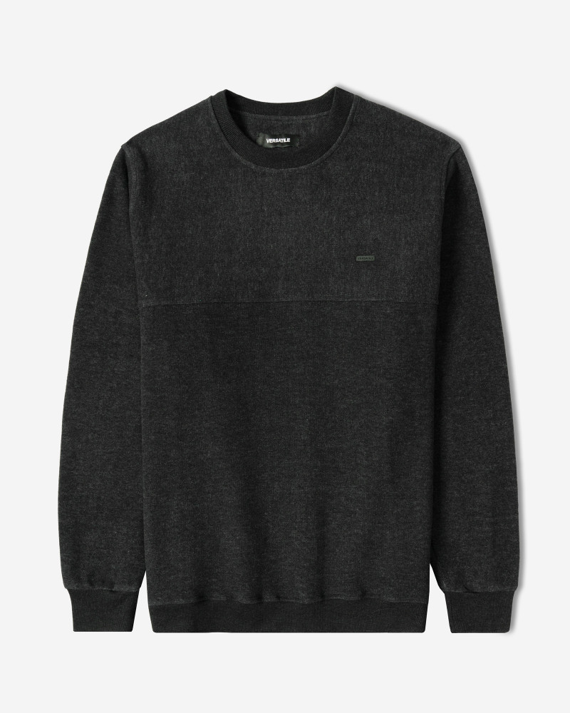 خرید و قیمت پلیور سلانیک مردانه یقه گرد ذغالی 24456160