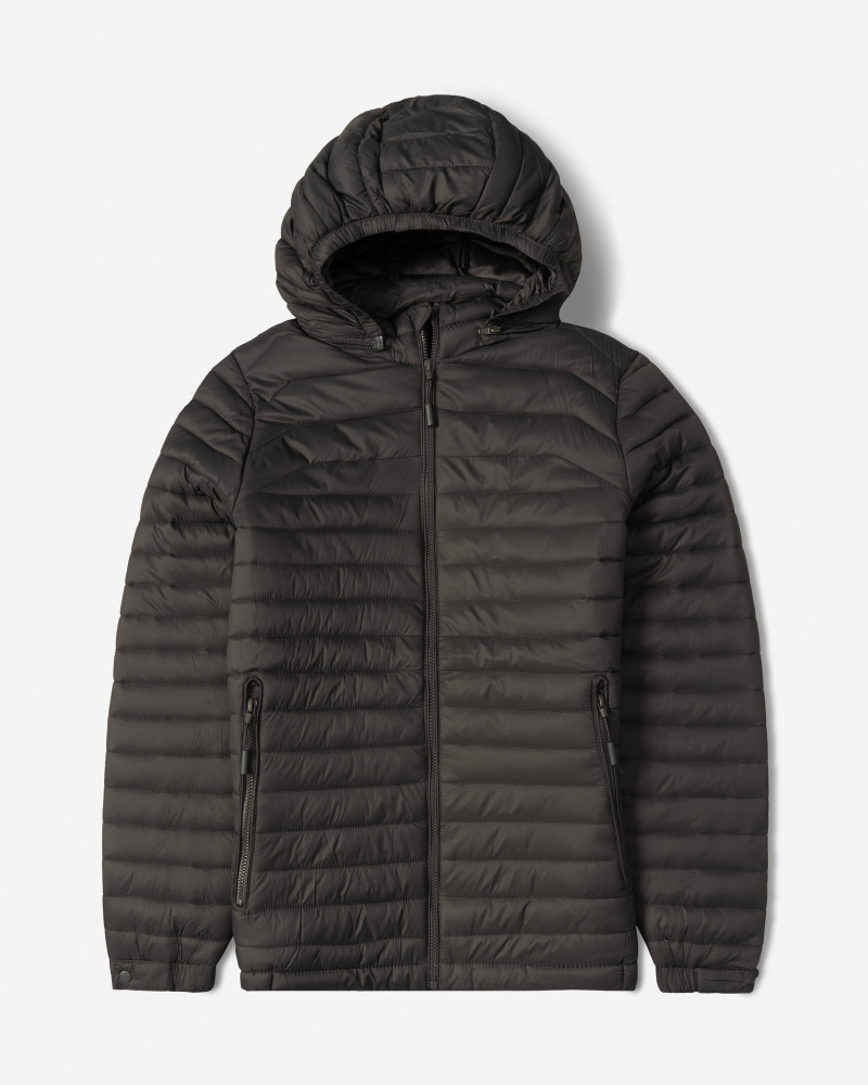 خرید و قیمت کاپشن مردانه کلاه دار خاکستری 24416407