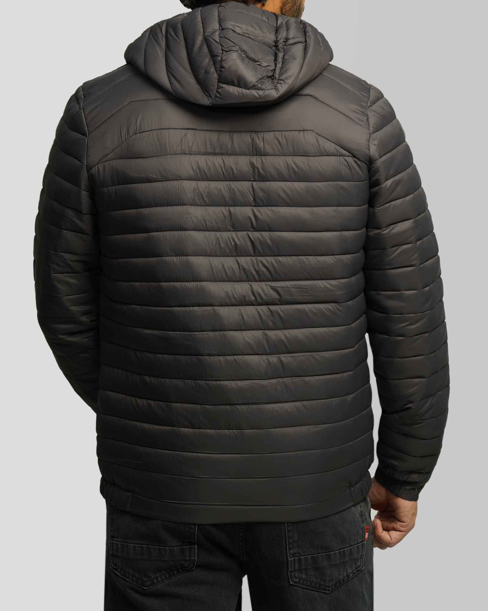 خرید و قیمت کاپشن مردانه کلاه دار خاکستری 24416407