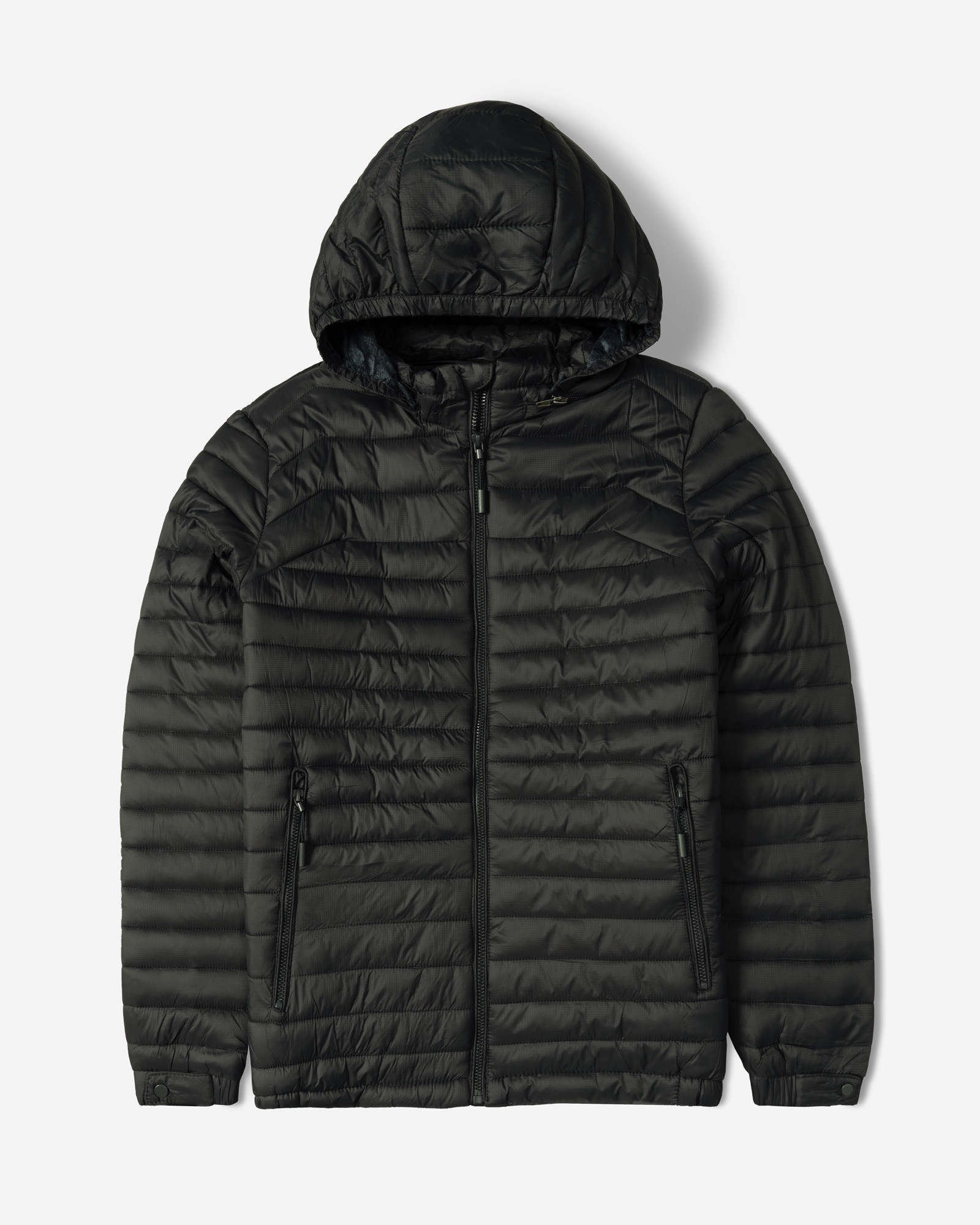 خرید و قیمت کاپشن مردانه کلاه دار مشکی 24416407