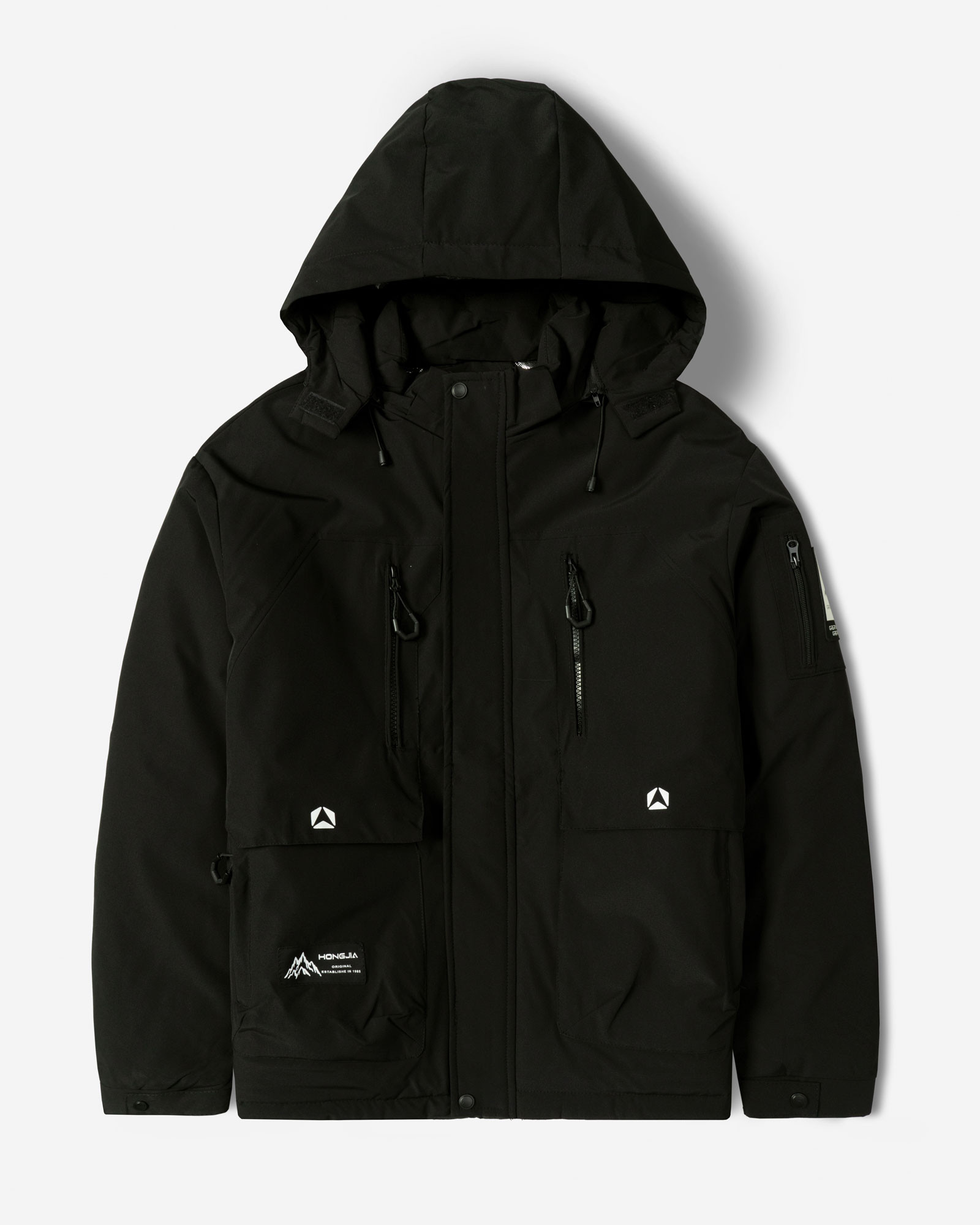 خرید و قیمت کاپشن مردانه کلاه دار مشکی 24416406