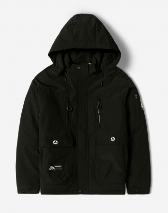 خرید و قیمت کاپشن مردانه کلاه دار مشکی 24416406