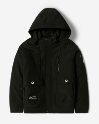 خرید و قیمت کاپشن مردانه کلاه دار مشکی 24416406