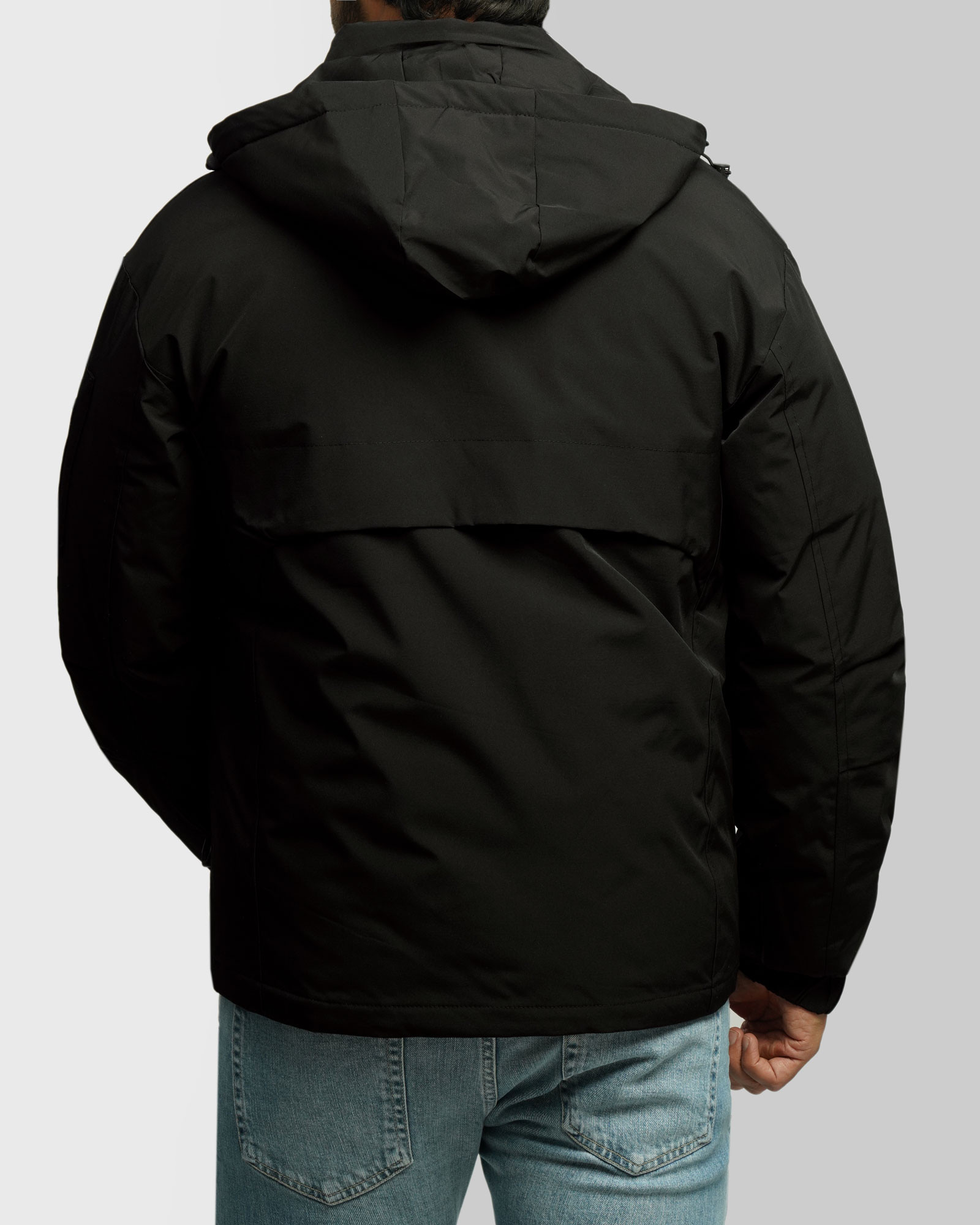 خرید و قیمت کاپشن مردانه کلاه دار مشکی 24416406