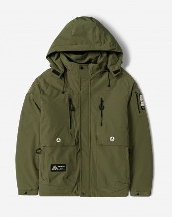 خرید و قیمت کاپشن مردانه کلاه دار سبز 24416406