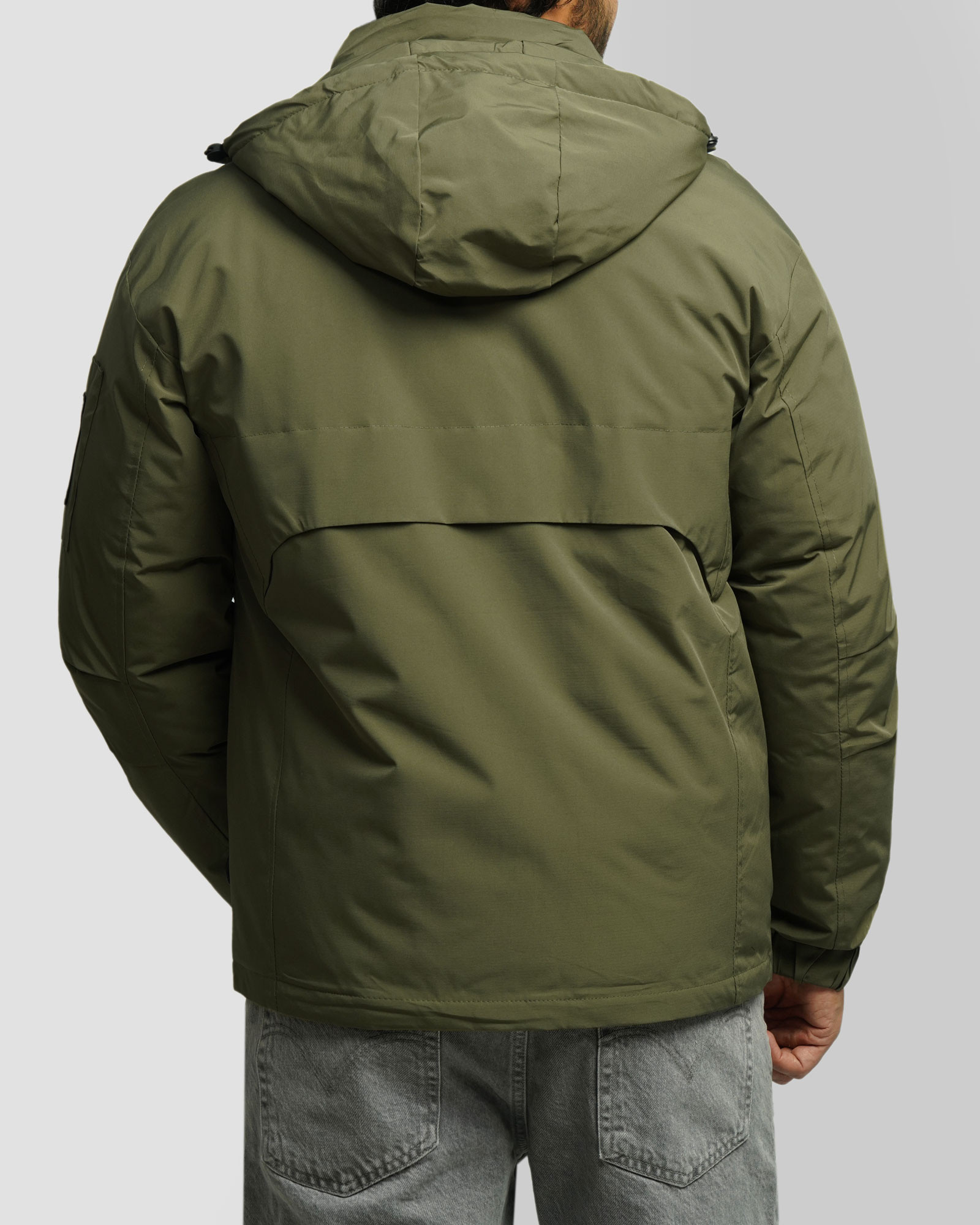 خرید و قیمت کاپشن مردانه کلاه دار سبز 24416406