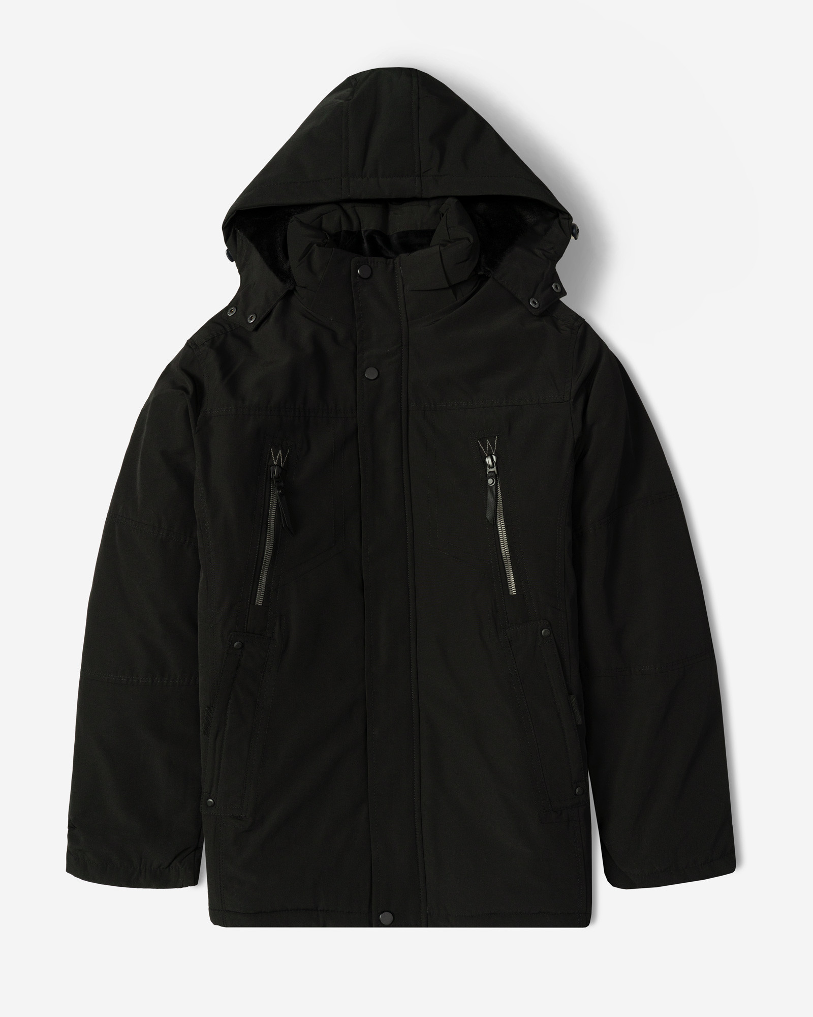 خرید و قیمت کاپشن ضخیم کلاه دار مردانه مشکی 24451129