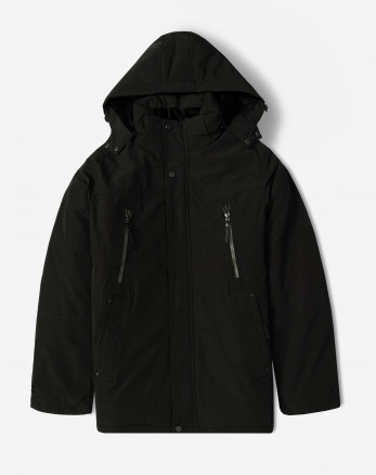 خرید و قیمت کاپشن ضخیم کلاه دار مردانه مشکی 24451129