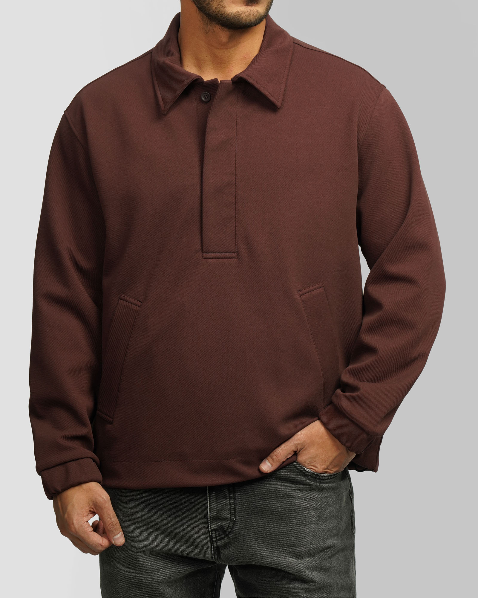 سویشرت مردانه زرشکی 24413265