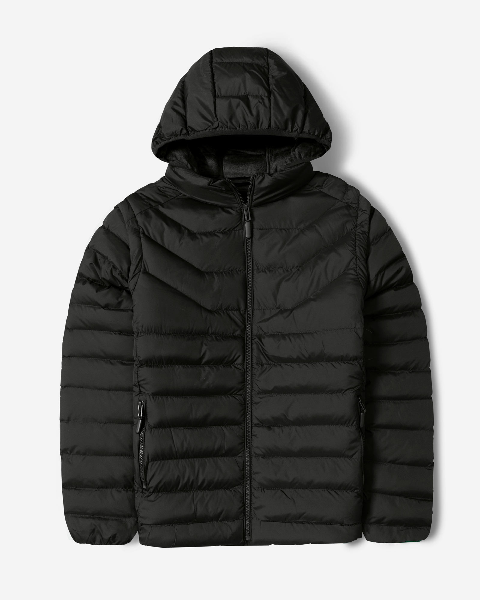 کاپشن مردانه کلاه دار مشکی 24416409