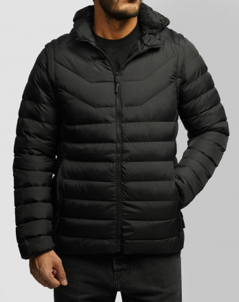 کاپشن مردانه کلاه دار 16409