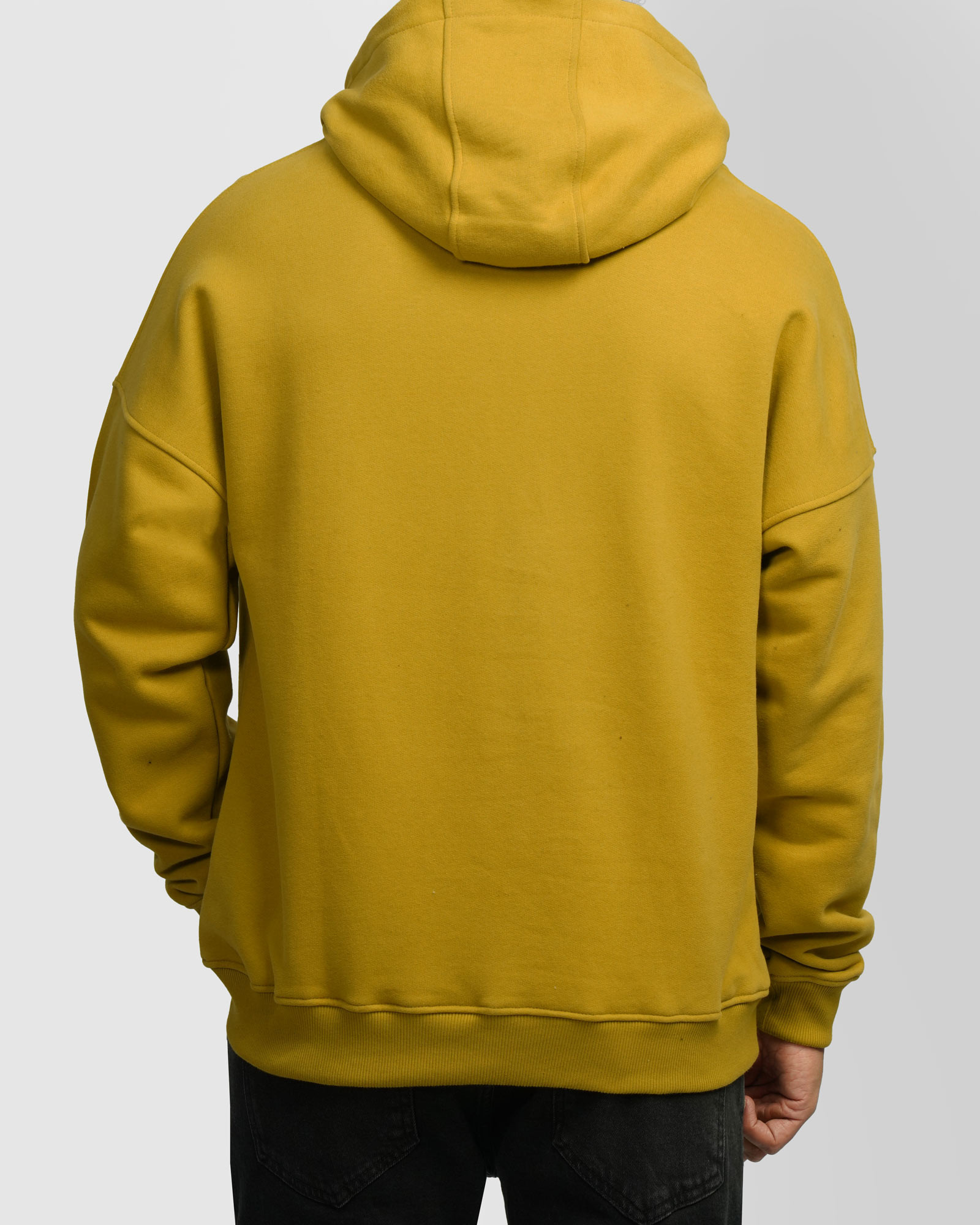 هودی کلاه دار ساده مردانه سبز فسفری 24471288 