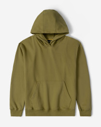 هودی کلاه دار ساده مردانه سبز 24471288 