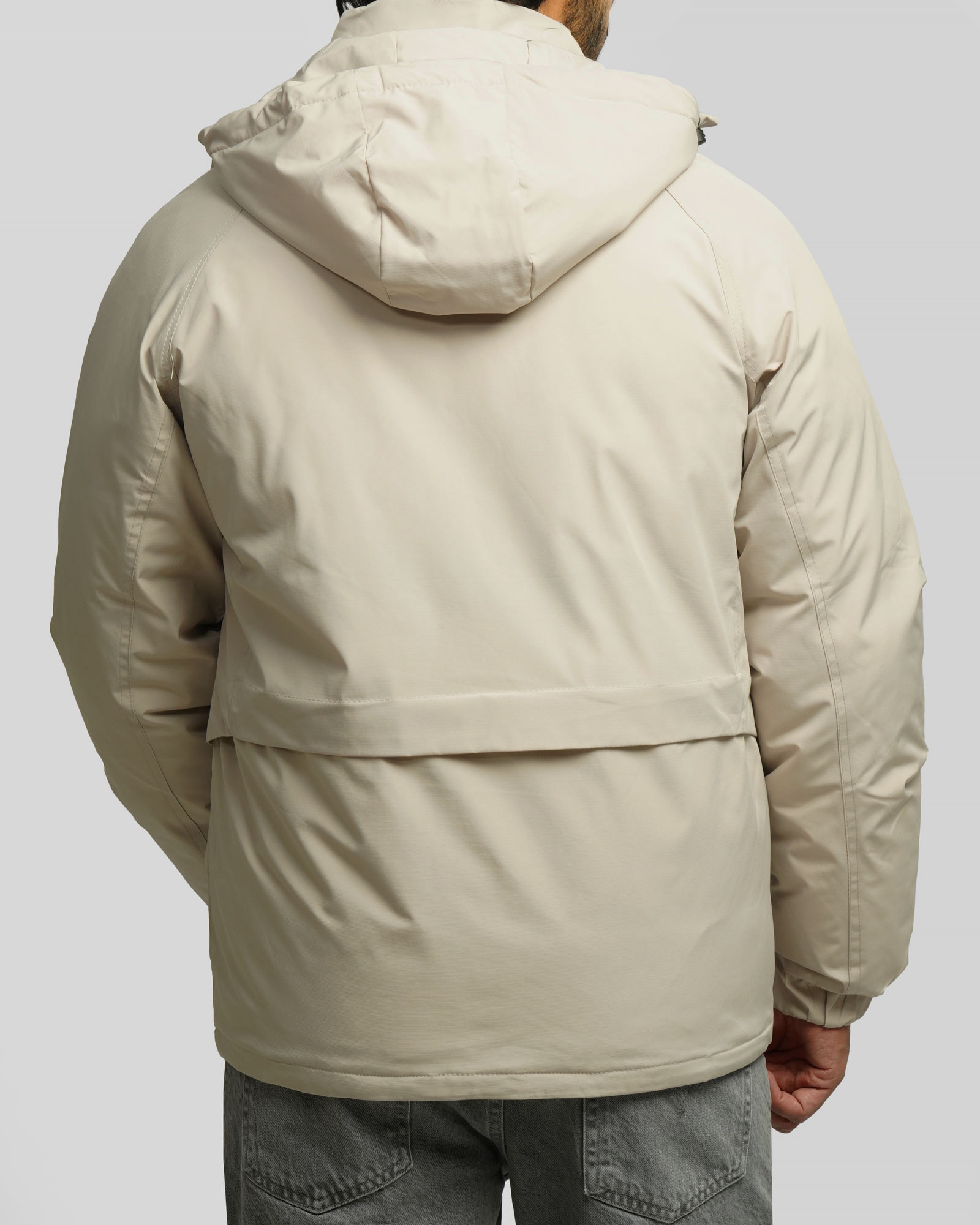 کاپشن مردانه کلاه دار کرم 24416410