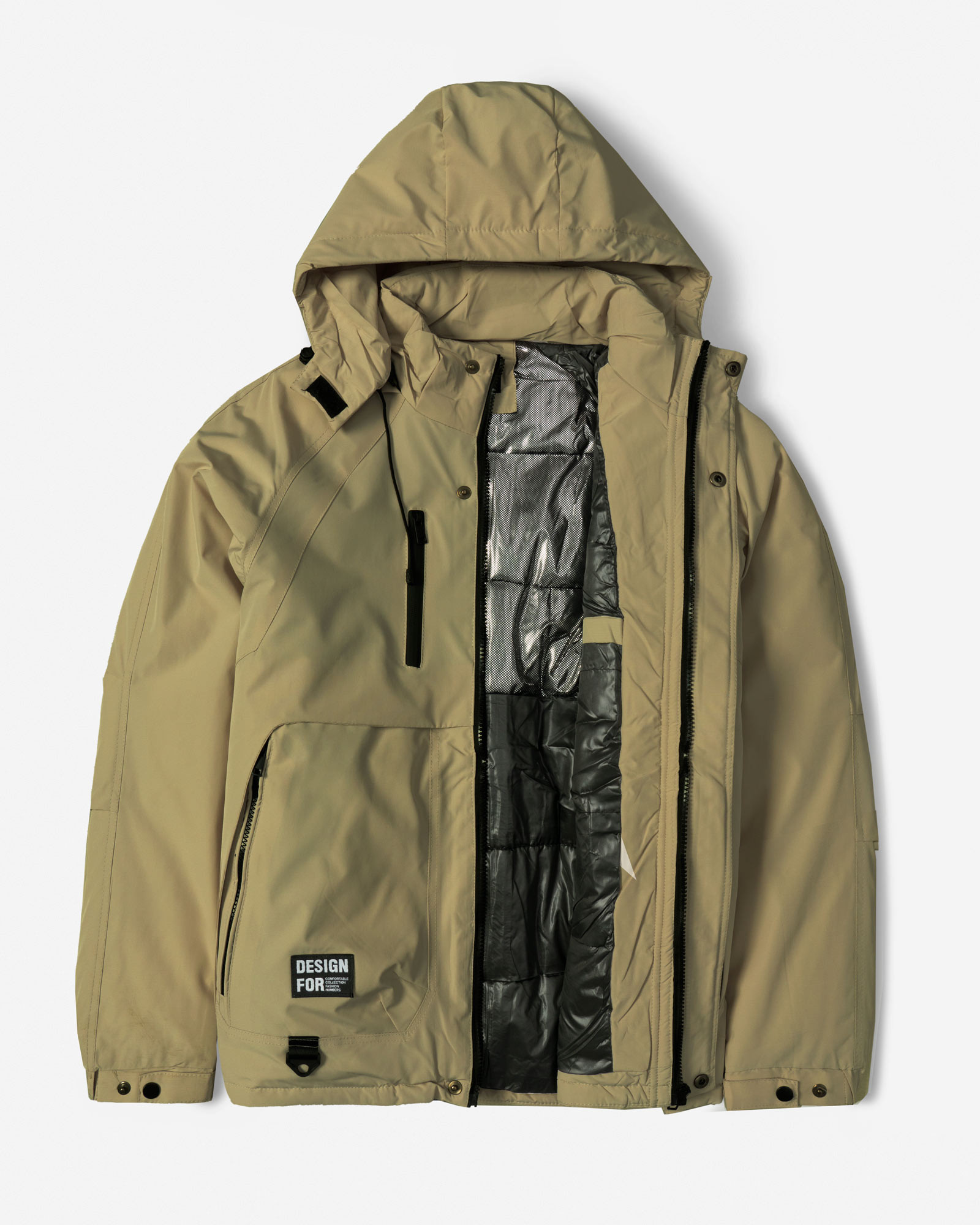 کاپشن مردانه کلاه دار سبز روشن 24416410