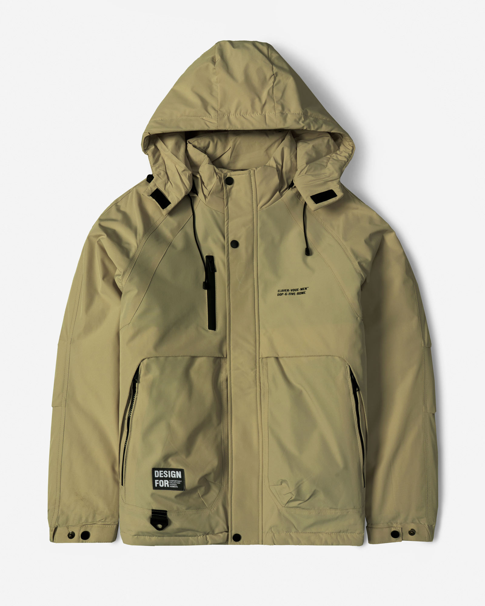 کاپشن مردانه کلاه دار سبز روشن 24416410