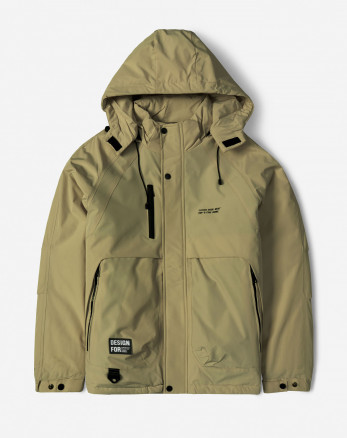 کاپشن مردانه کلاه دار سبز روشن 24416410