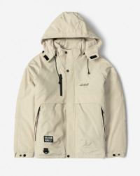 کاپشن مردانه کلاه دار کرم 24416410