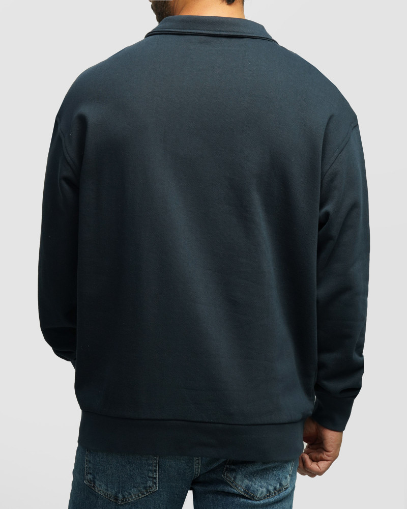 خرید و قیمت پلیور نیم زیپ مردانه سرمه ای 24441139