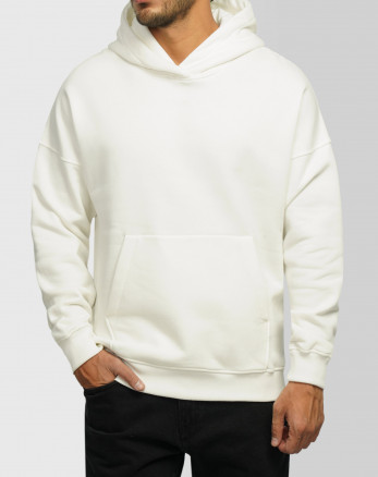 خرید و قیمت هودی کلاه دار ساده مردانه سفید 24471288