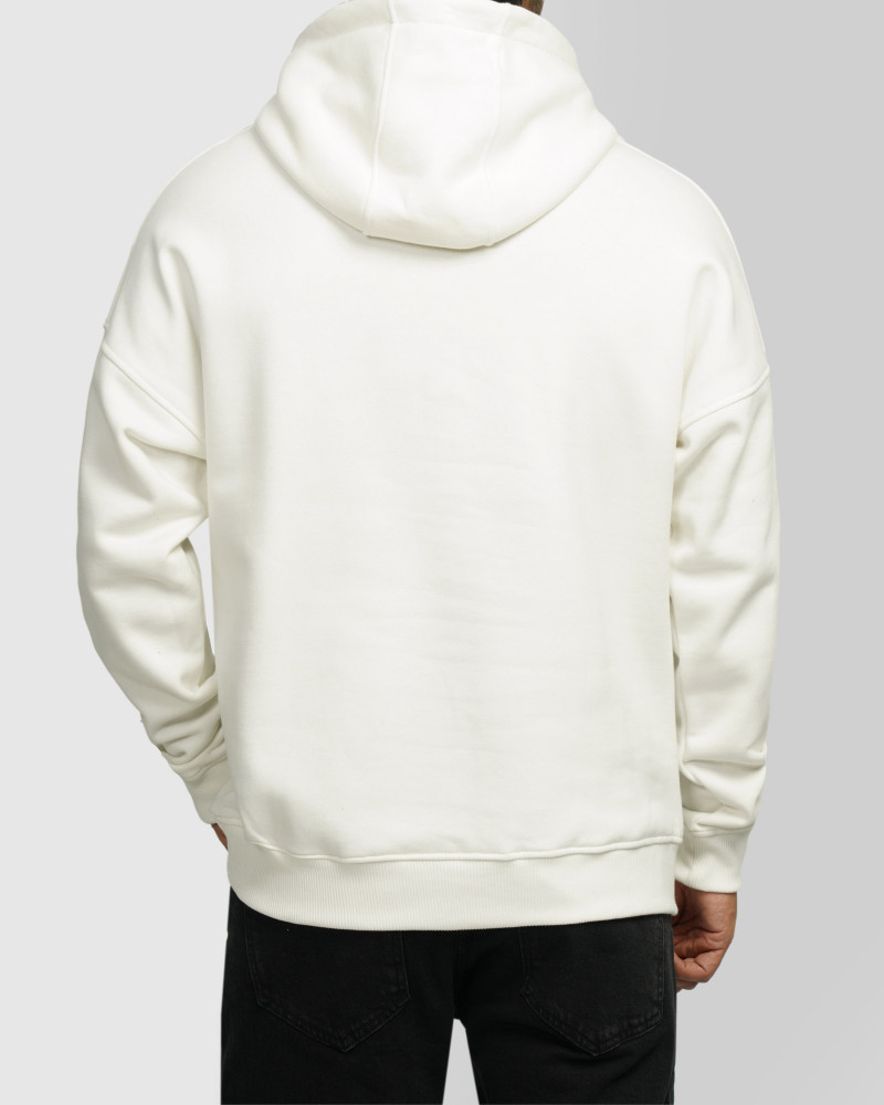 خرید و قیمت هودی کلاه دار ساده مردانه سفید 24471288