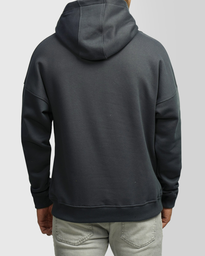 خرید و قیمت هودی کلاه دار ساده مردانه خاکستری 24471288