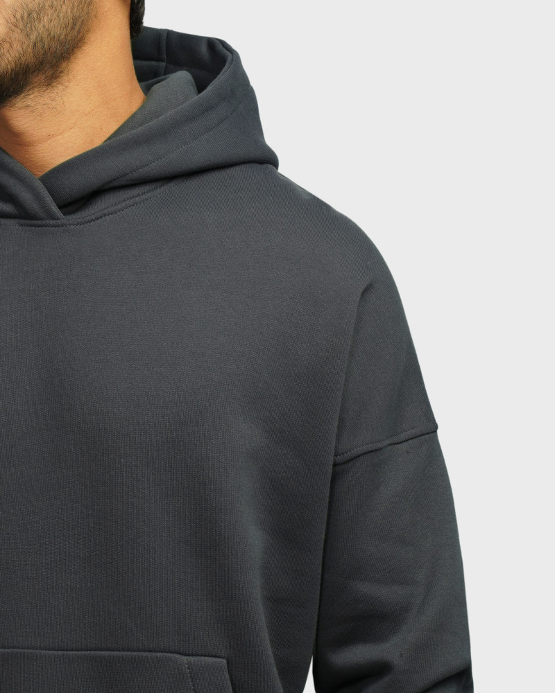 خرید و قیمت هودی کلاه دار ساده مردانه خاکستری 24471288