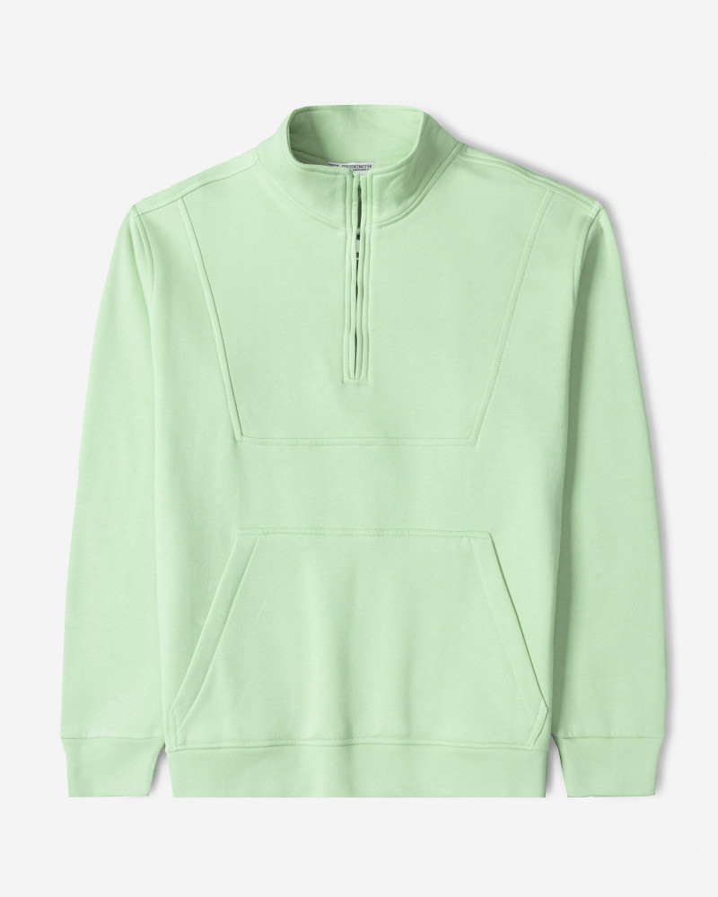 خرید و قیمت پلیور دورس نیم زیپ مردانه سبز روشن 24441140