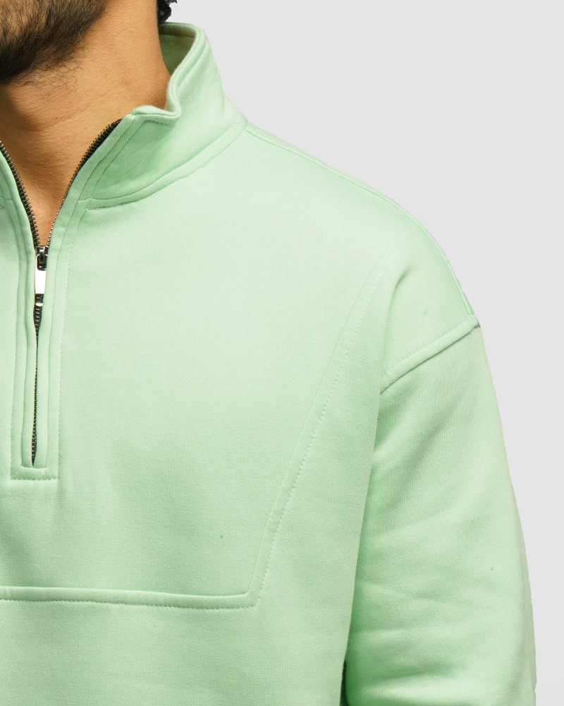 خرید و قیمت پلیور دورس نیم زیپ مردانه سبز روشن 24441140