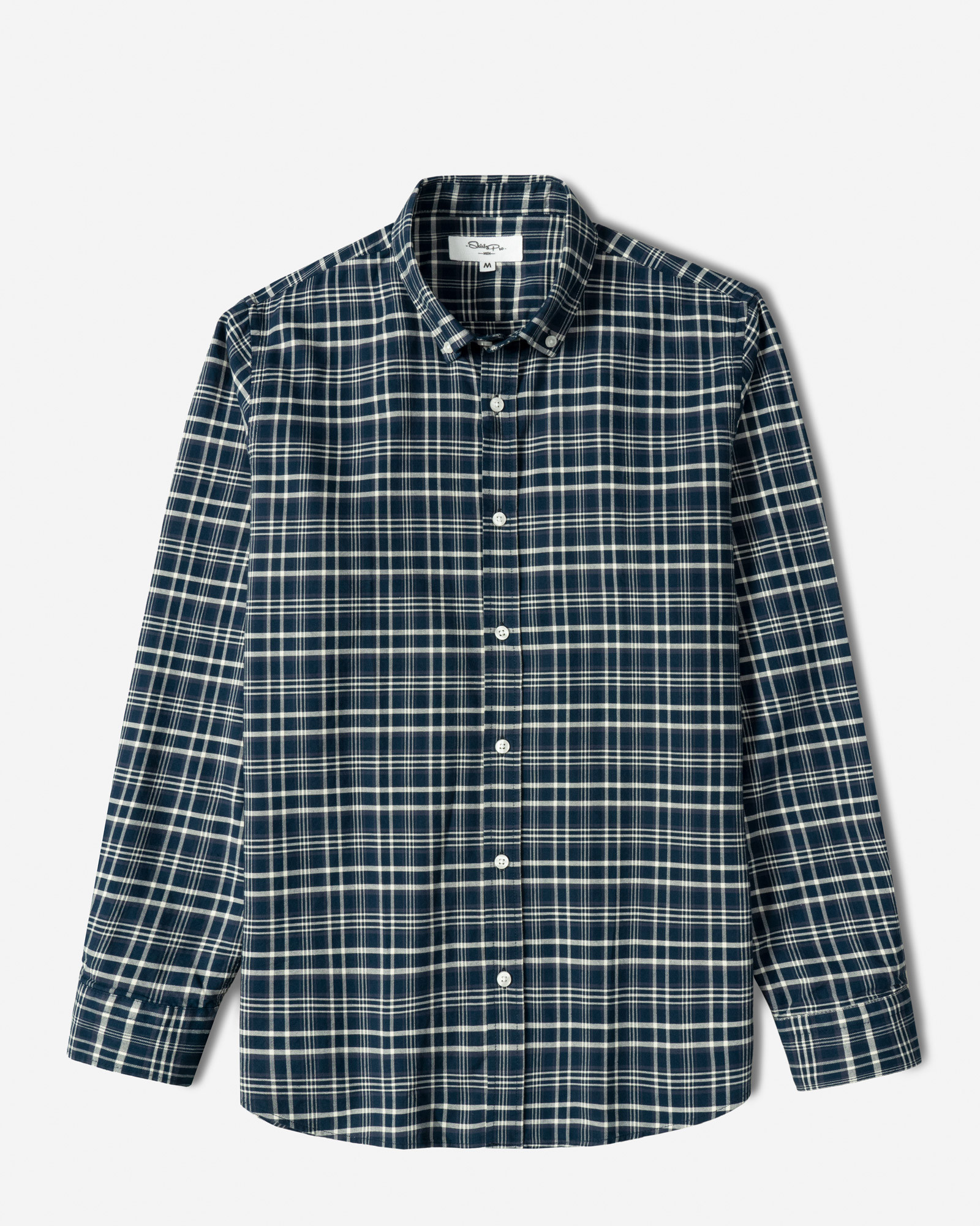 خرید و قیمت پیراهن آستین بلند چهارخانه مردانه سرمه ای تیره 84497288