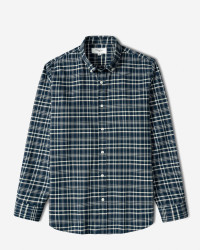 خرید و قیمت پیراهن آستین بلند چهارخانه مردانه سرمه ای تیره 84497288