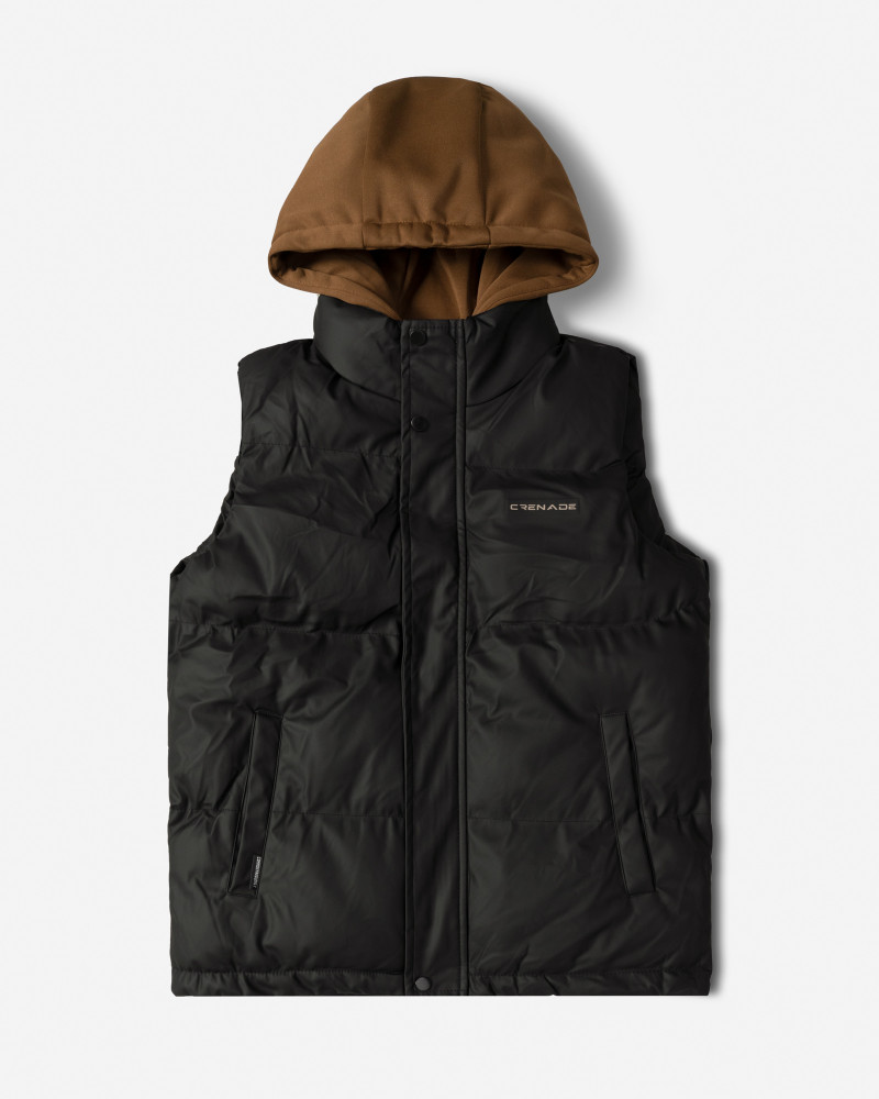 خرید و قیمت پافر مردانه کلاه دار مشکی 24453189