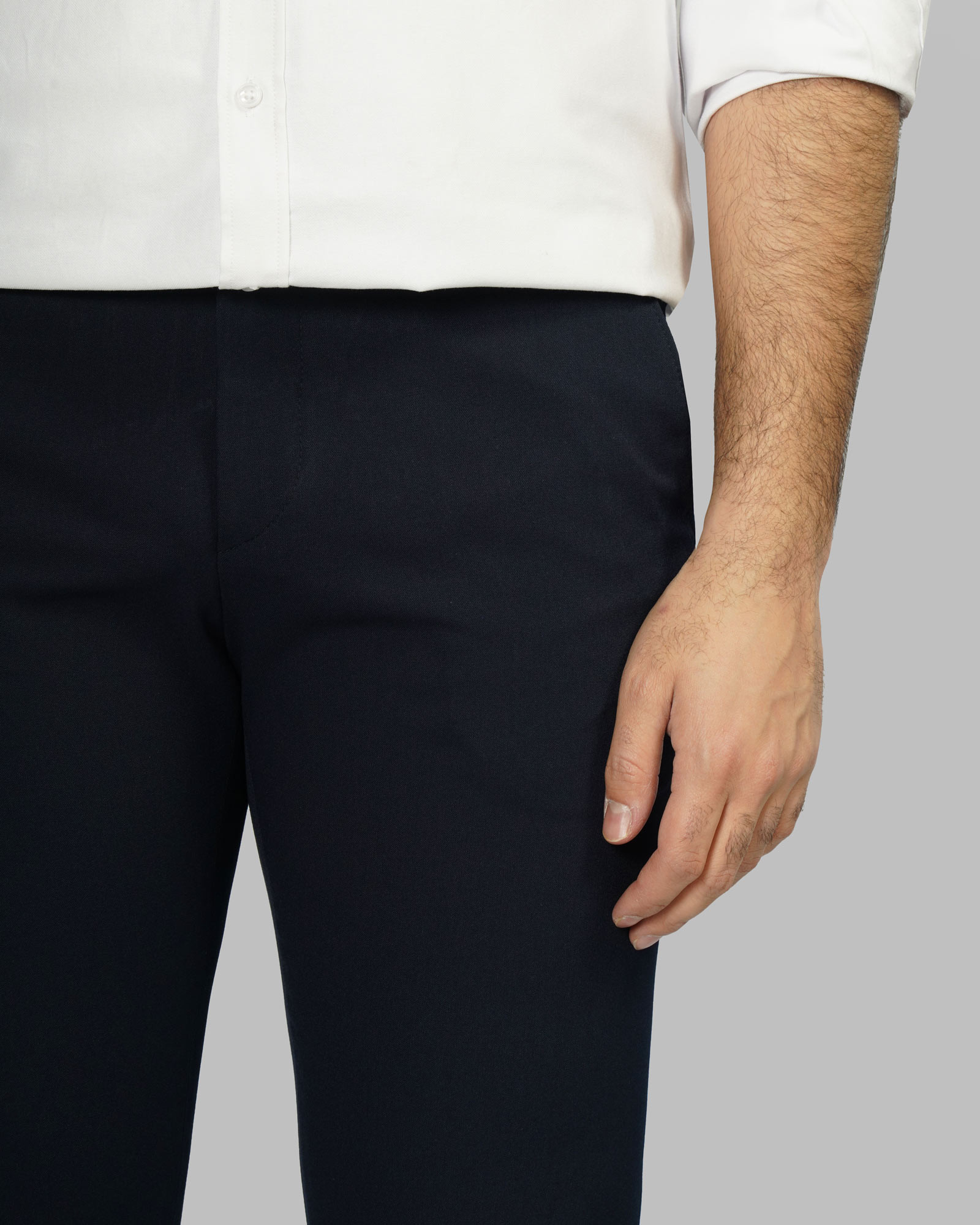 شلوار پارچه ای مردانه سرمه ای 24461125