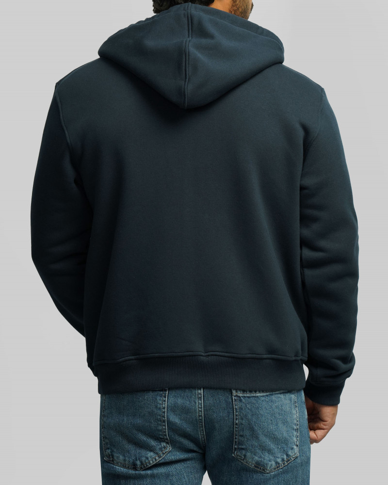 سویشرت کلاه دار مردانه سرمه ای 24413262