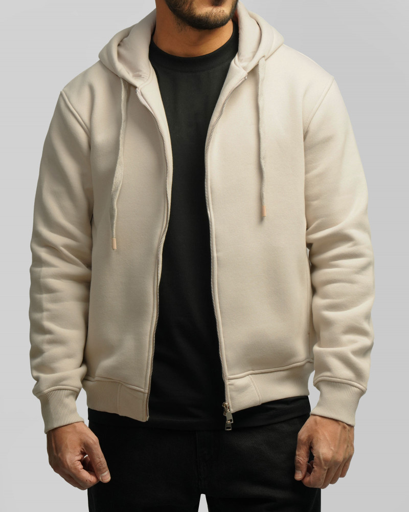 سویشرت کلاه دار مردانه کرم 24413262