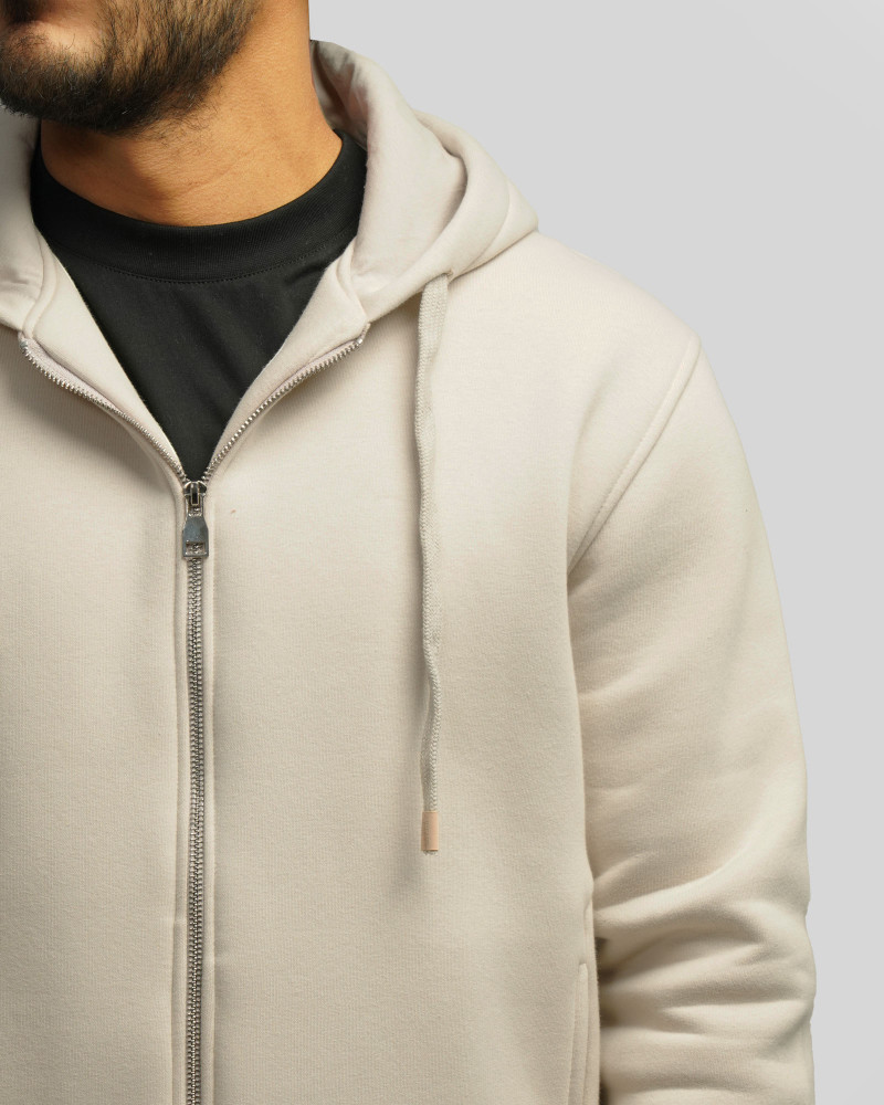 سویشرت کلاه دار مردانه کرم 24413262