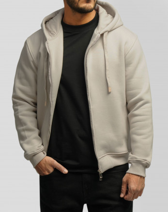 سویشرت کلاه دار مردانه طوسی 24413262