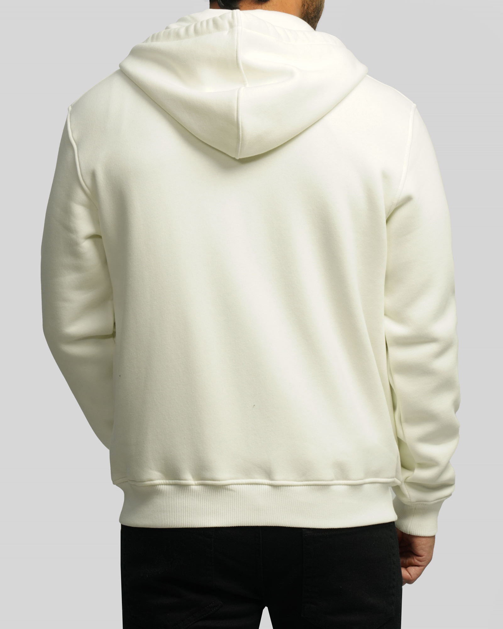 سویشرت کلاه دار مردانه شیری 24413262