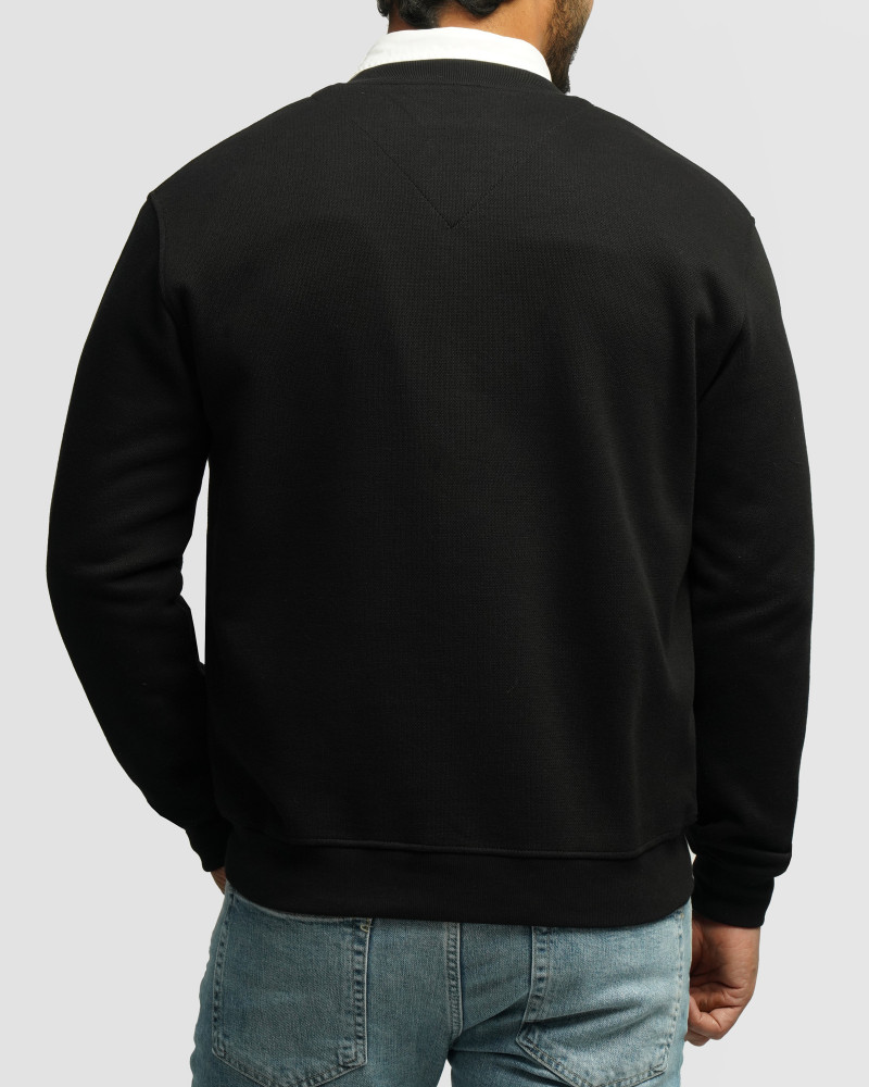 خرید و قیمت کاردیگان ژاکارد بافت مردانه مشکی 24476128