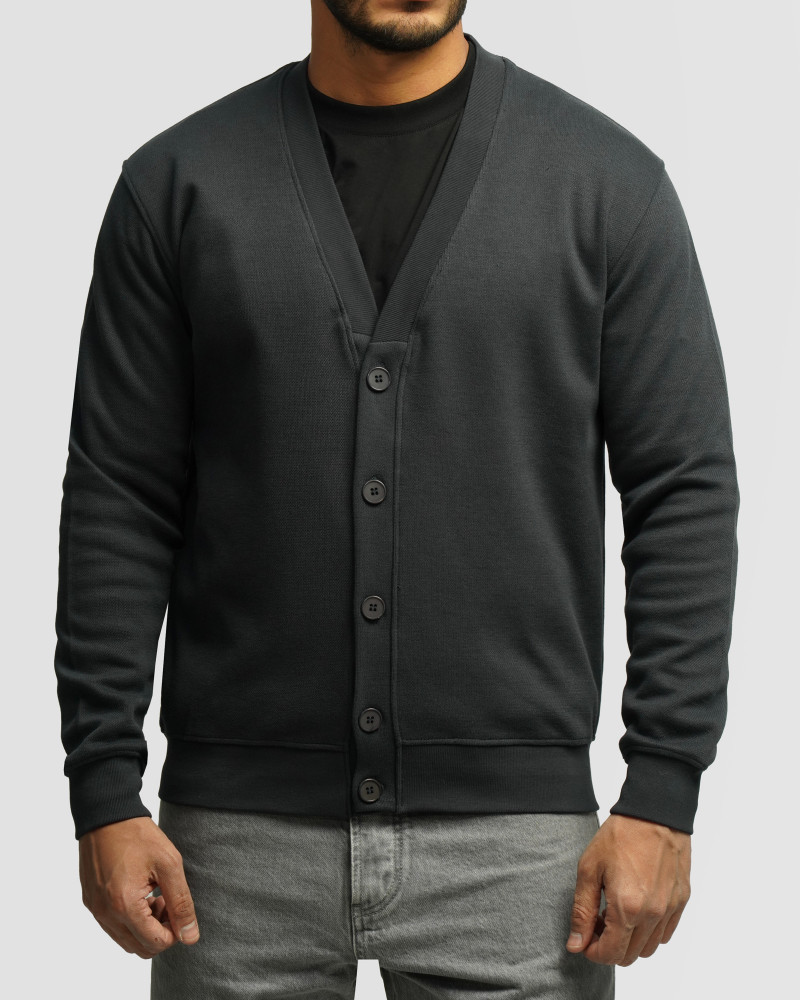 خرید و قیمت کاردیگان ژاکارد بافت مردانه خاکستری 24476128