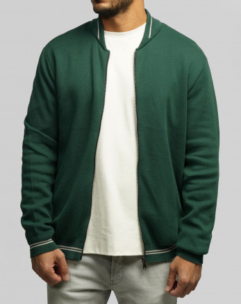 سویشرت بافت مردانه سبز 24476129