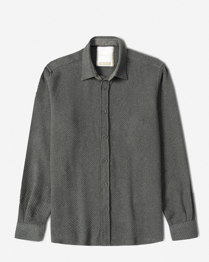 خرید و قیمت پیراهن ضخیم مردانه خاکستری تیره 24452321