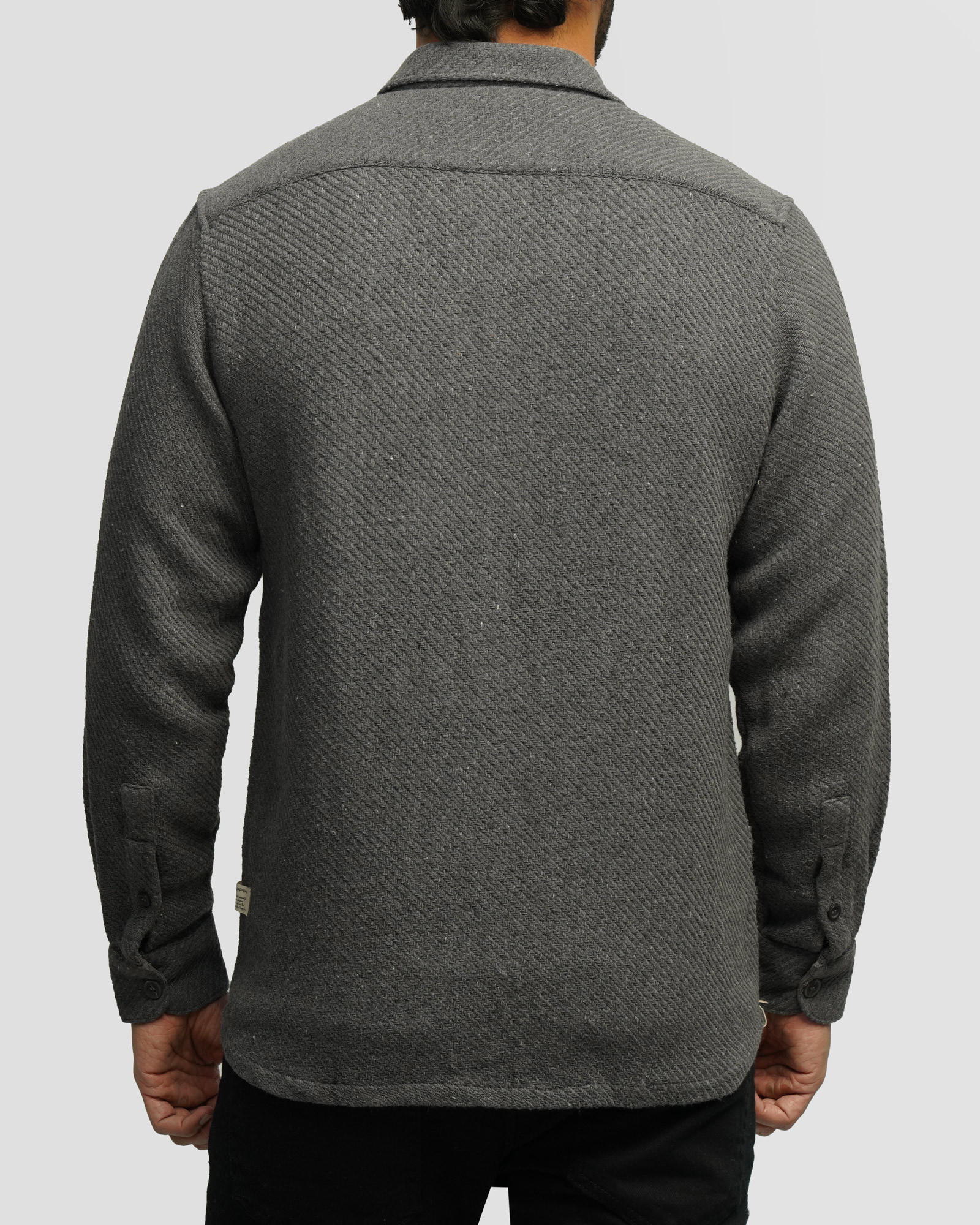 خرید و قیمت پیراهن ضخیم مردانه خاکستری تیره 24452321