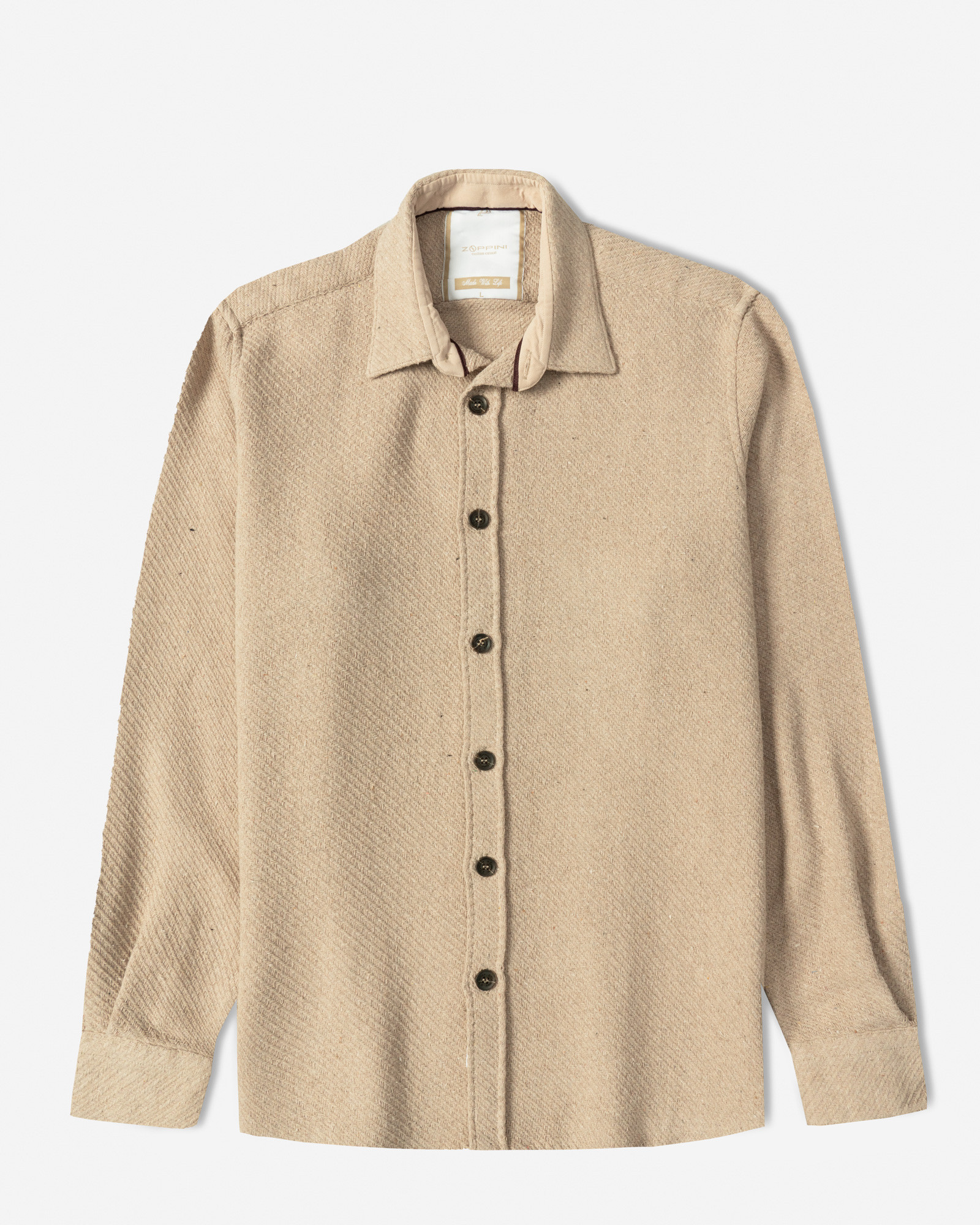 خرید و قیمت پیراهن ضخیم مردانه کرم 24452321