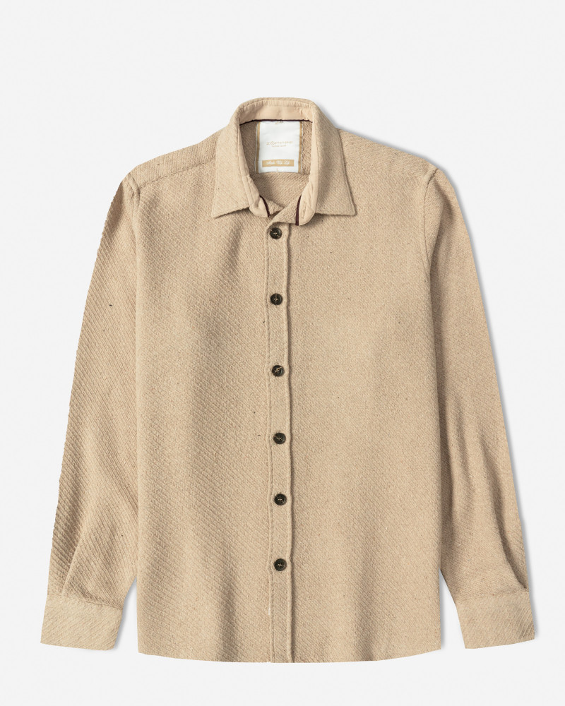 خرید و قیمت پیراهن ضخیم مردانه کرم 24452321