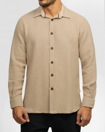 خرید و قیمت پیراهن ضخیم مردانه کرم 24452321